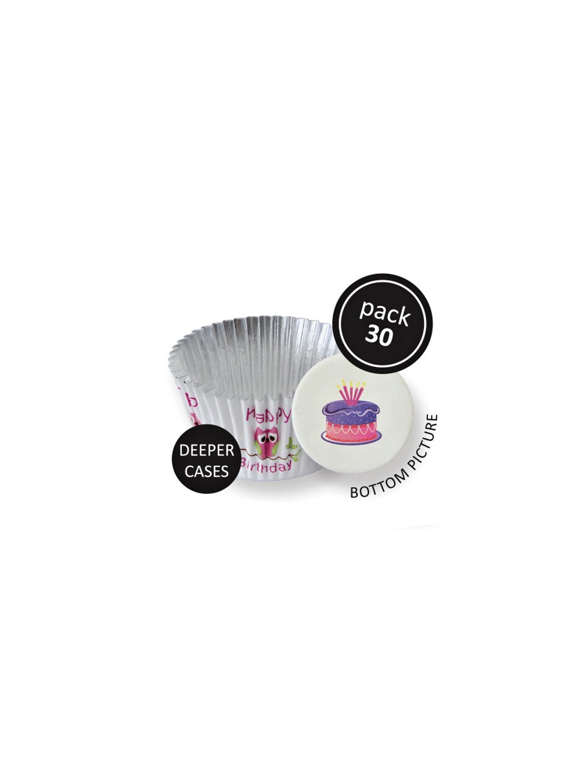 PME Foil Baking Cups Cute Owls Pk/30