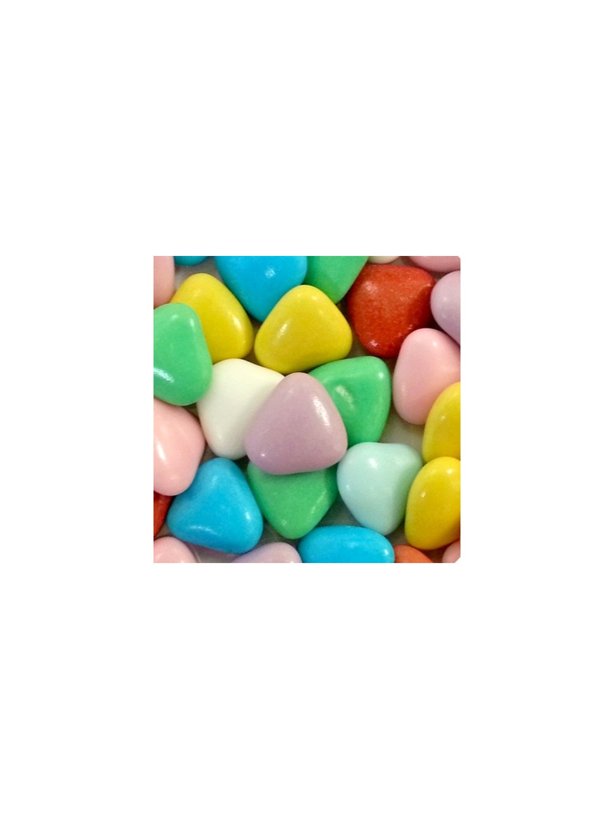 Chocolate hearts multicolor - 100g