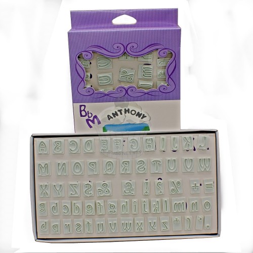 Cutters uppercase and lowercase letters + symbols