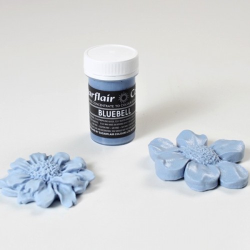 Sugarflair gel colour - grey blue - Pastel BLUEBELL.