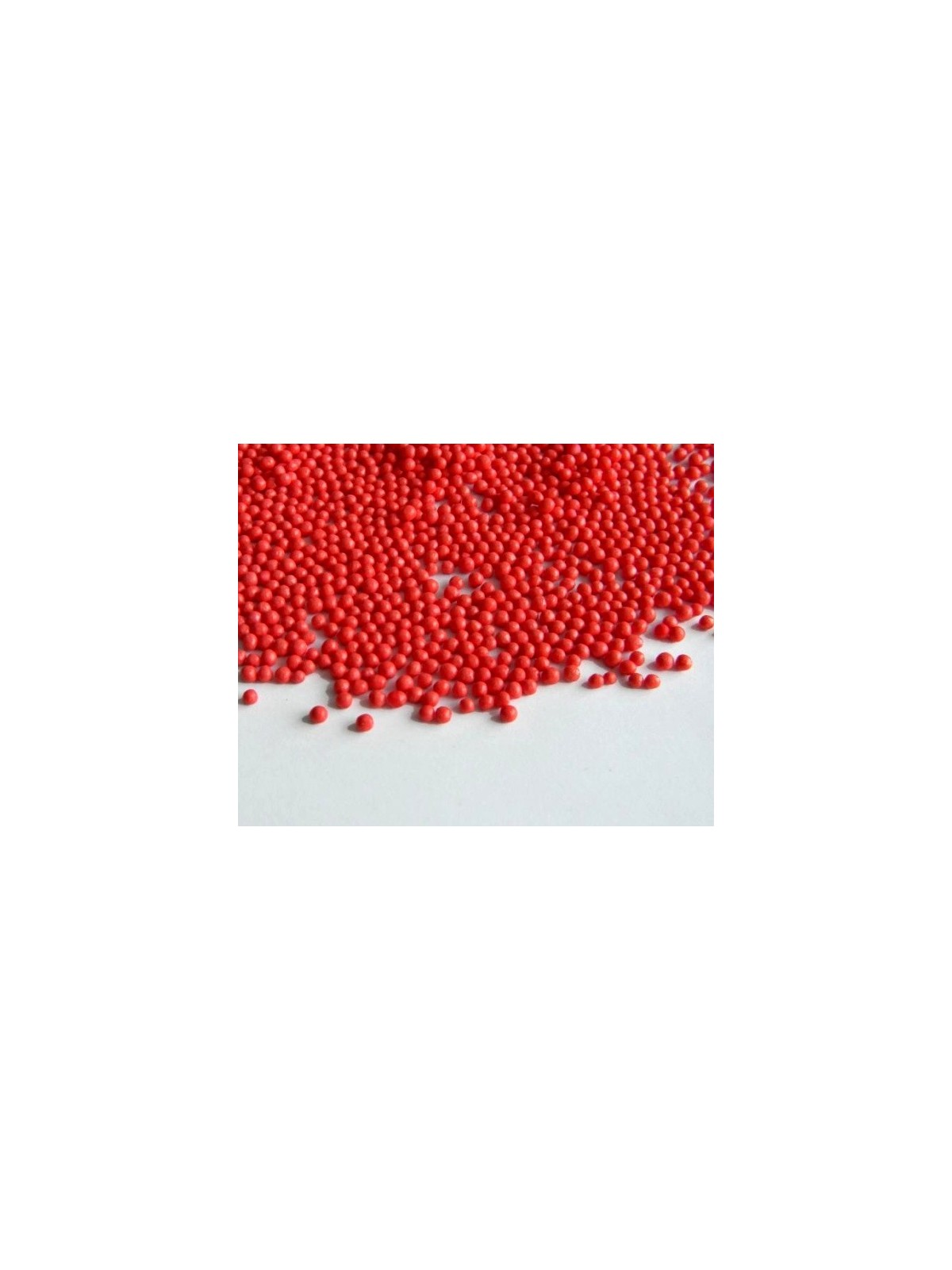 Sugar pearls tiny  red - 100g