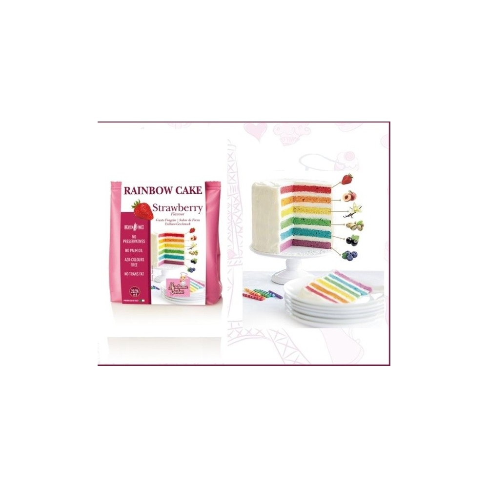 Madame Loulou - Rainbow Cake - Erdbeere  - 100g