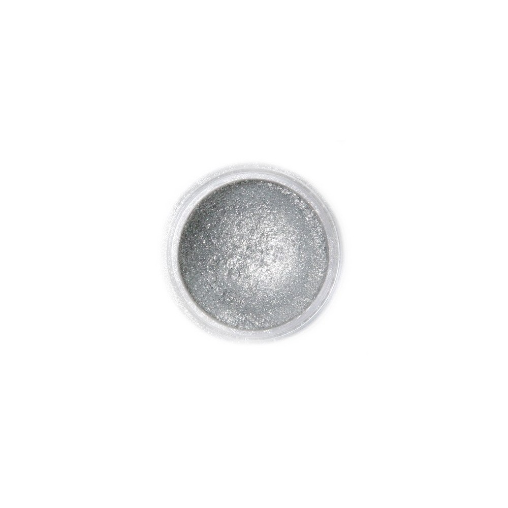 Decorative dust pearl white Fractal - Sparkling Dark Silver (3,5 g)