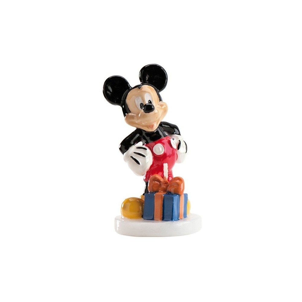 Dekora Kuchen Kerze - Mickey mit Geschenk - 1St