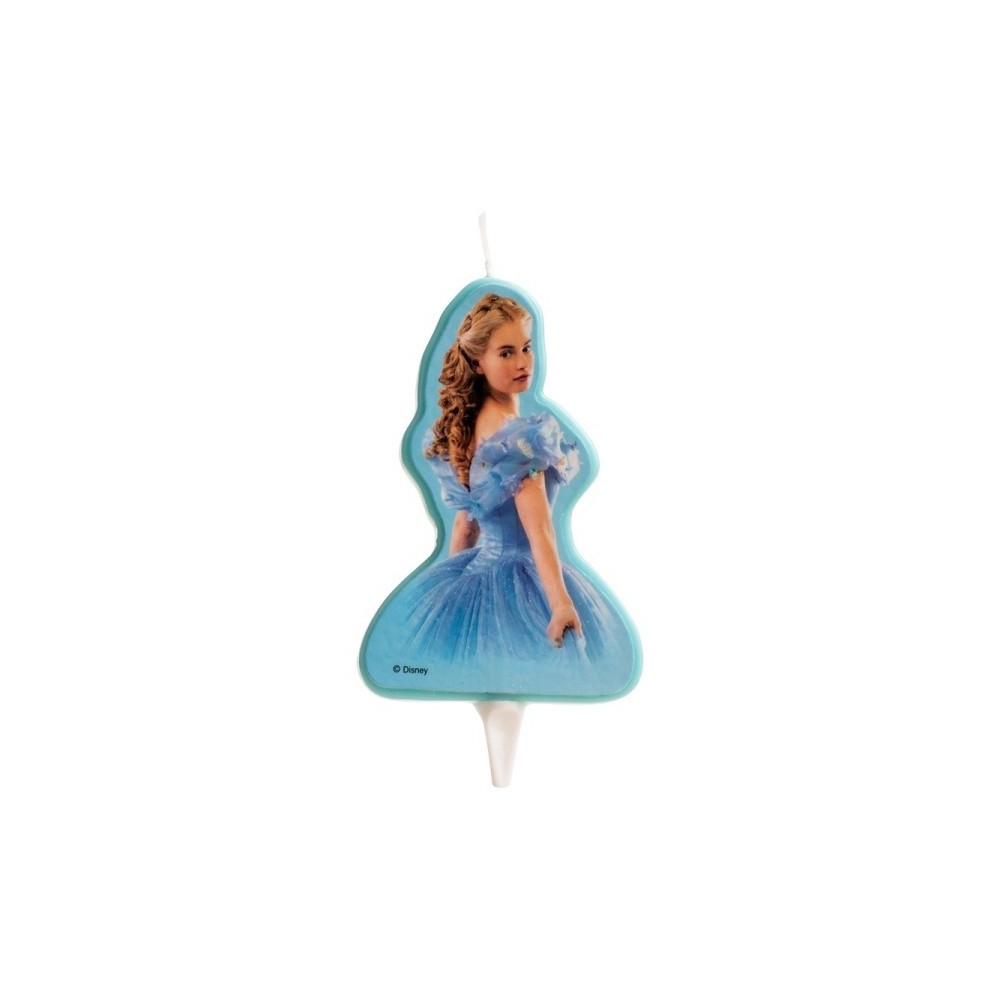 Decorative cake candle - Cinderella - 1 piece