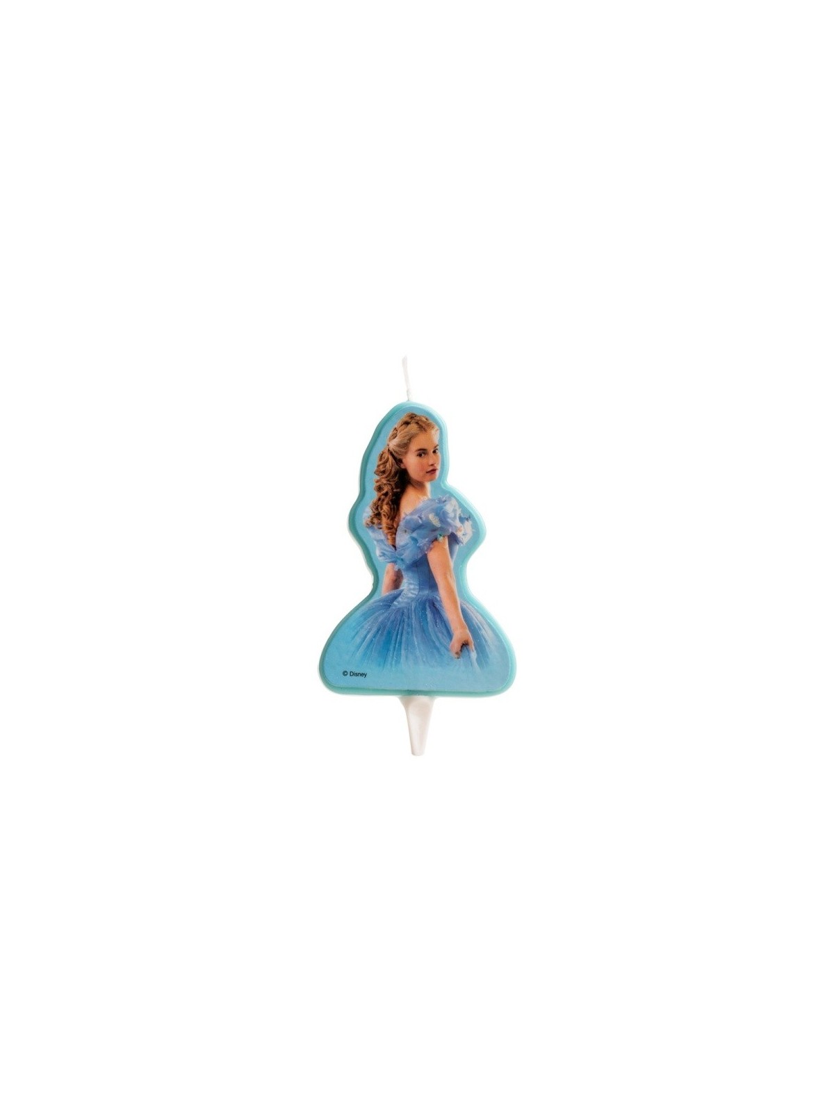 Decorative cake candle - Cinderella - 1 piece