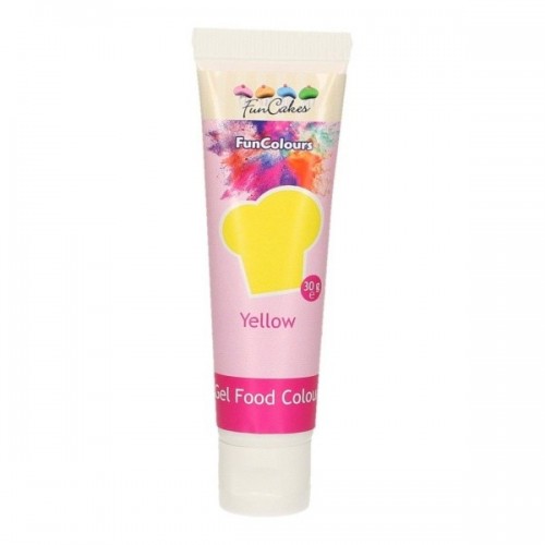 FunCakes edible funcolours gel - YELLOW - 30g