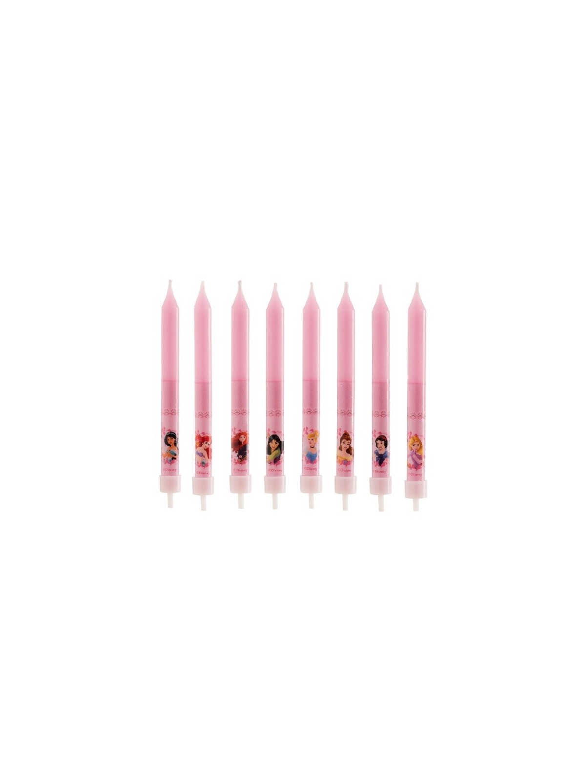 Decor - Birthday candles - Princess - 8pcs