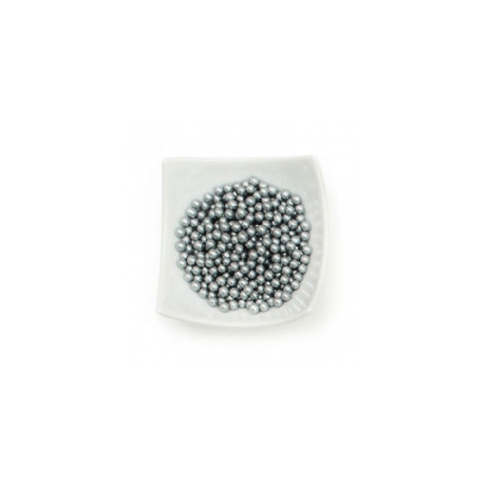 Decora - Sugar beads large 8mm - silver 100g