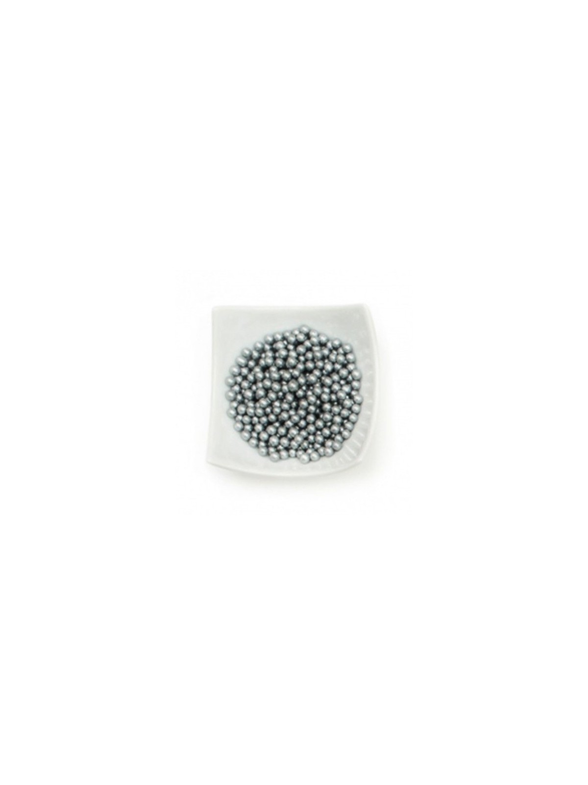 Decora - Sugar beads large 8mm - silver 100g