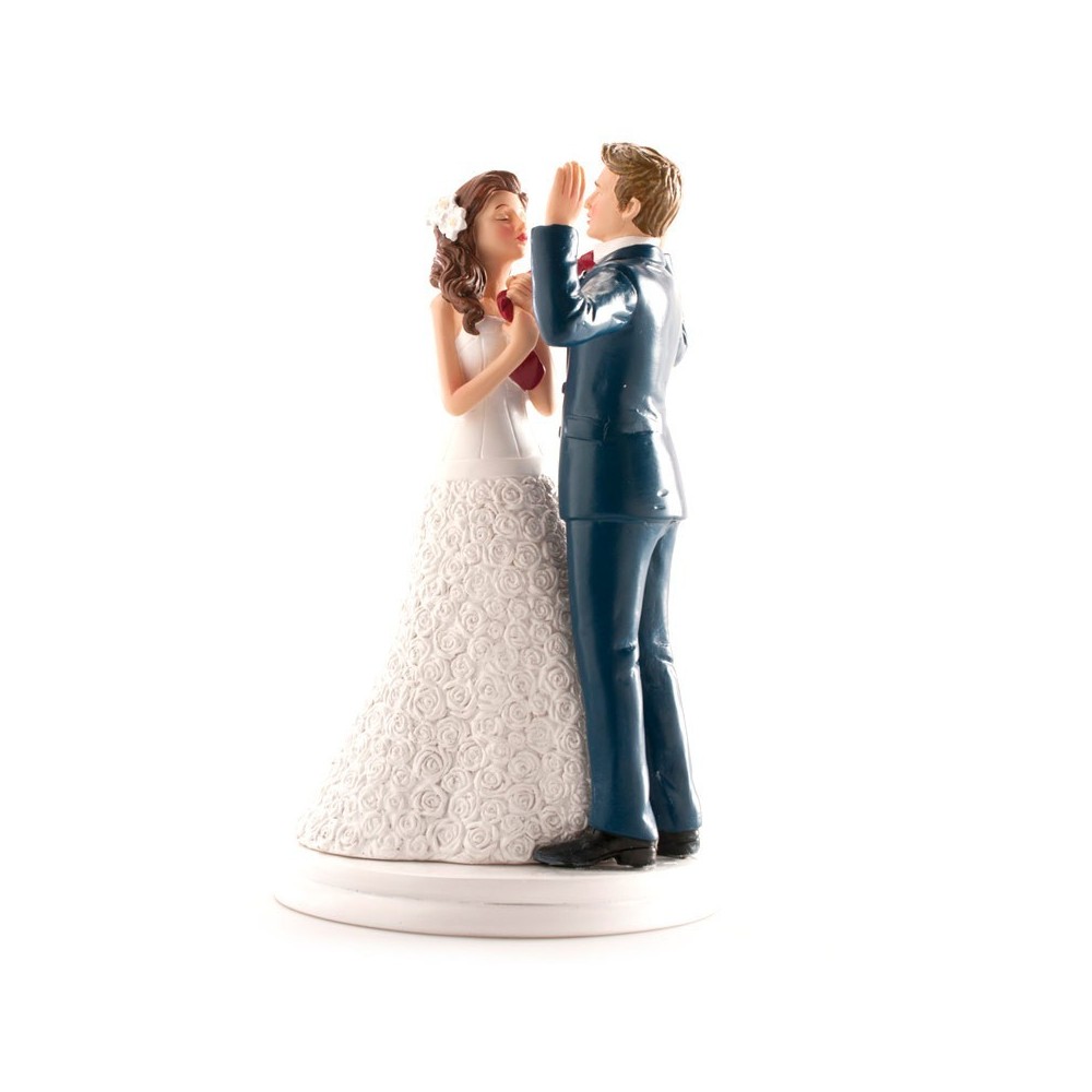 wedding figurines - hands up