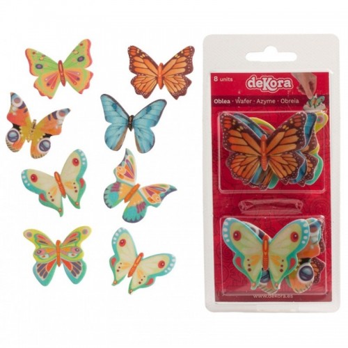 Edible wafer paper - butterflies 8pcs