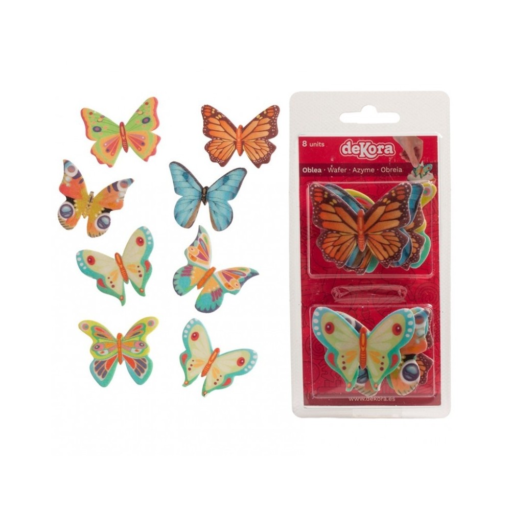 Dekora edible paper - butterflies 8pcs