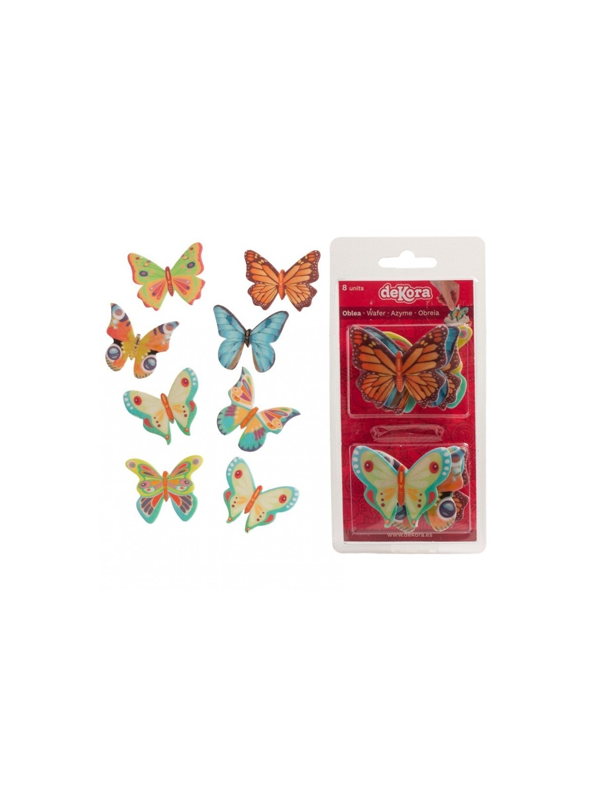 Edible wafer paper - butterflies 8pcs