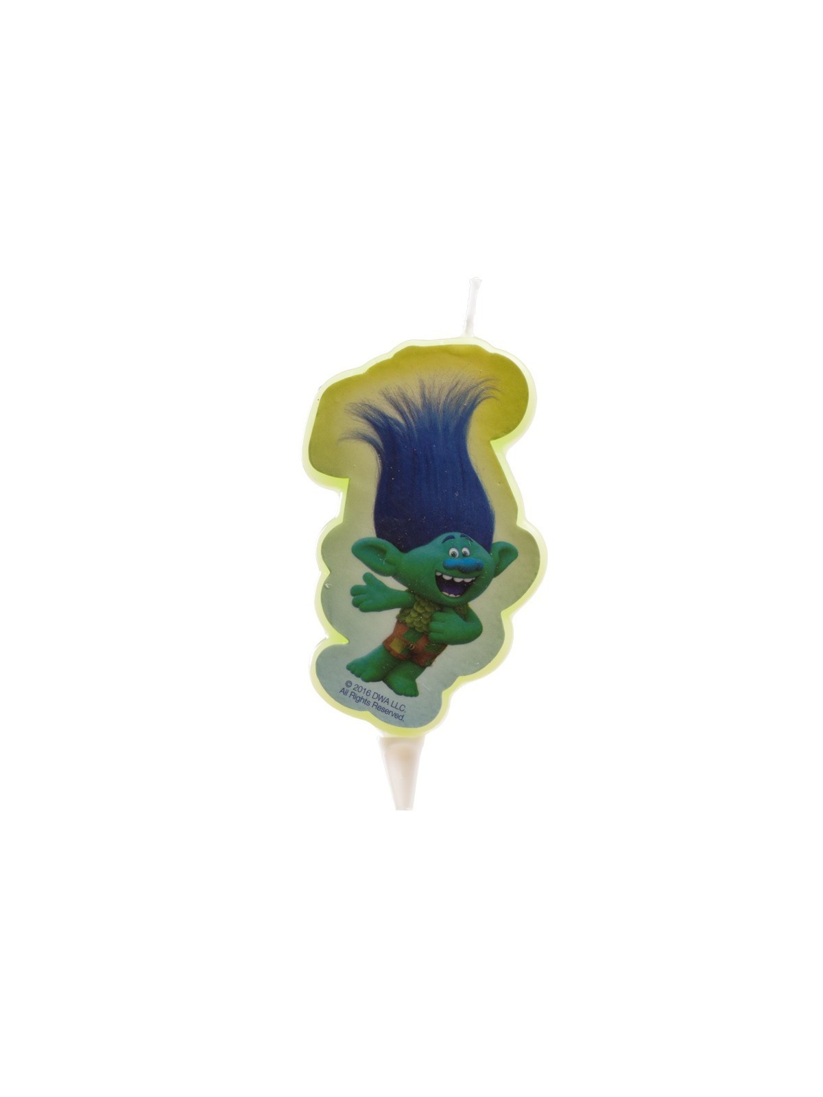 Dekora Cake candle -  Trolls 2D - Branch