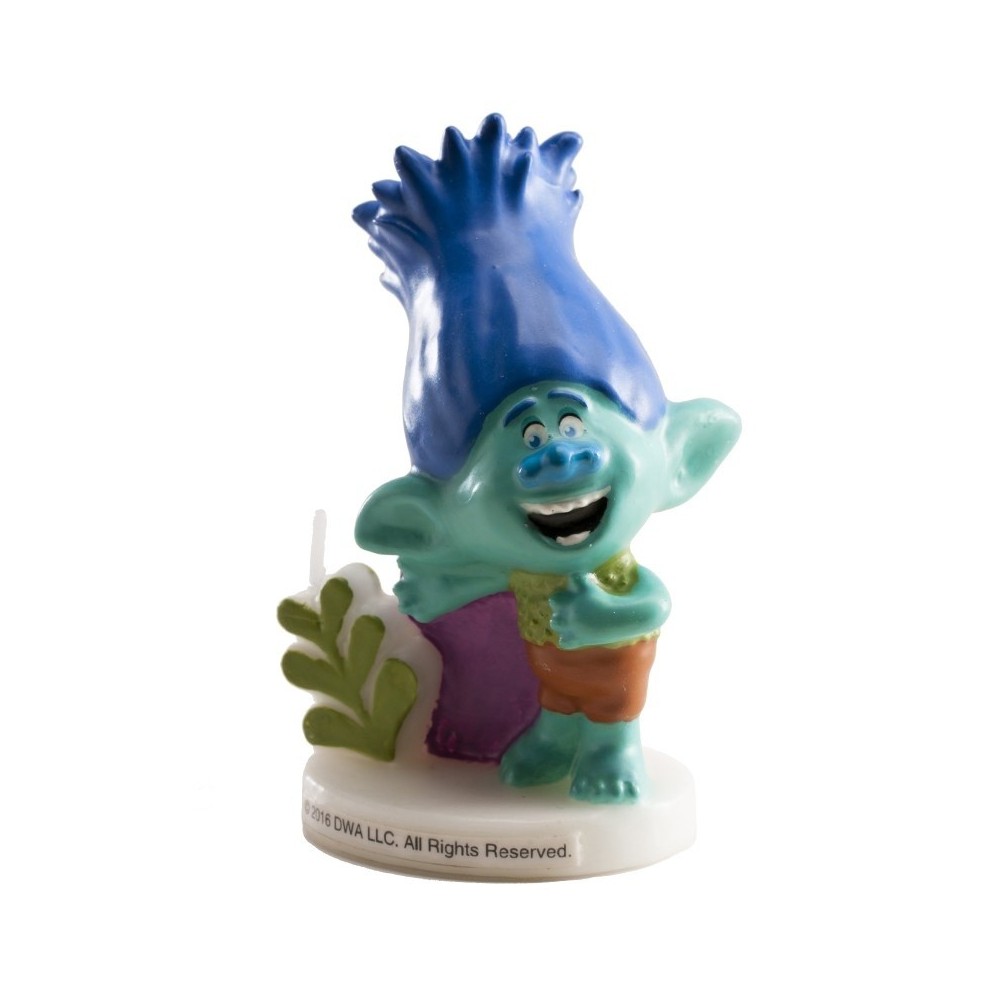 Cake Candle - Trolls 3D - Branch - 1pc