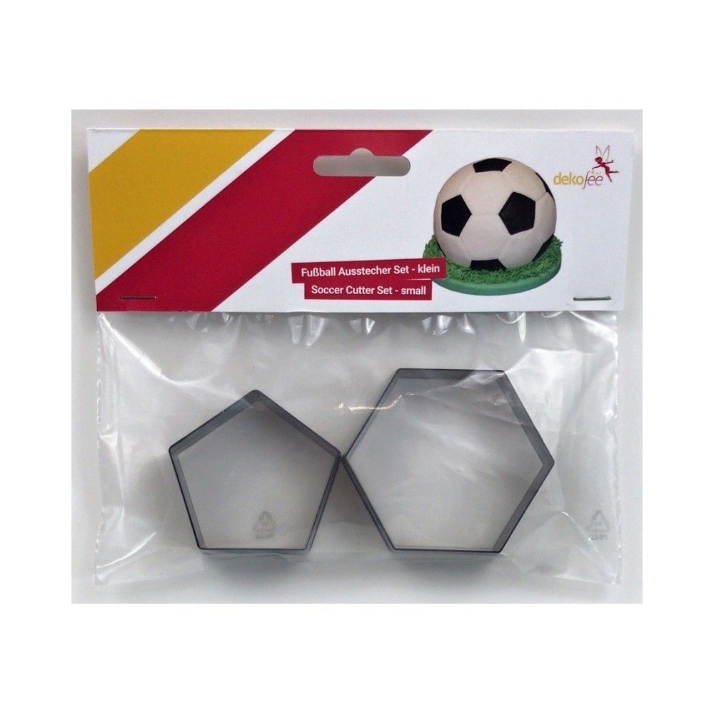 Deko cutter - football - small - 2 pcs