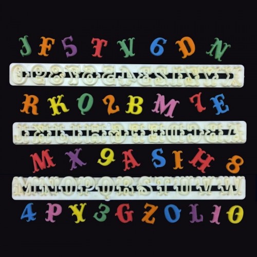 FMM Carnival   Alphabet & Numbers Set Tappits 2cm