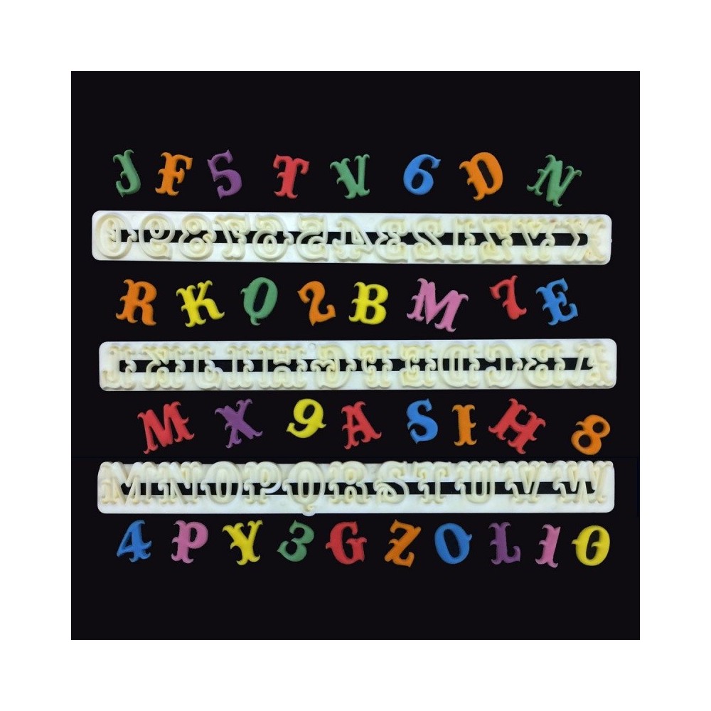 FMM Carnival   Alphabet & Numbers Set Tappits 2cm