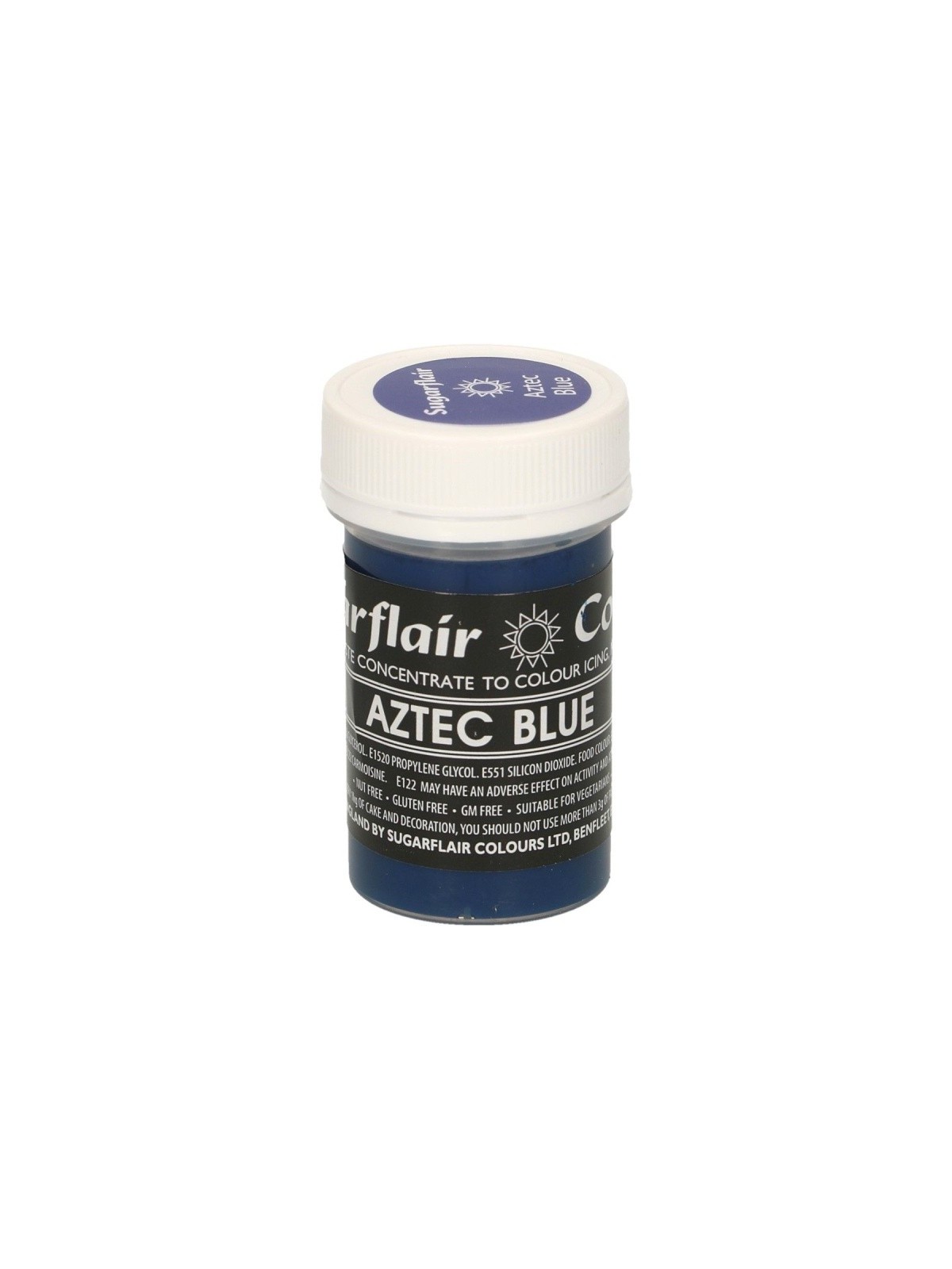 Sugarflair Gelfarbe  Aztec Blue - 25g