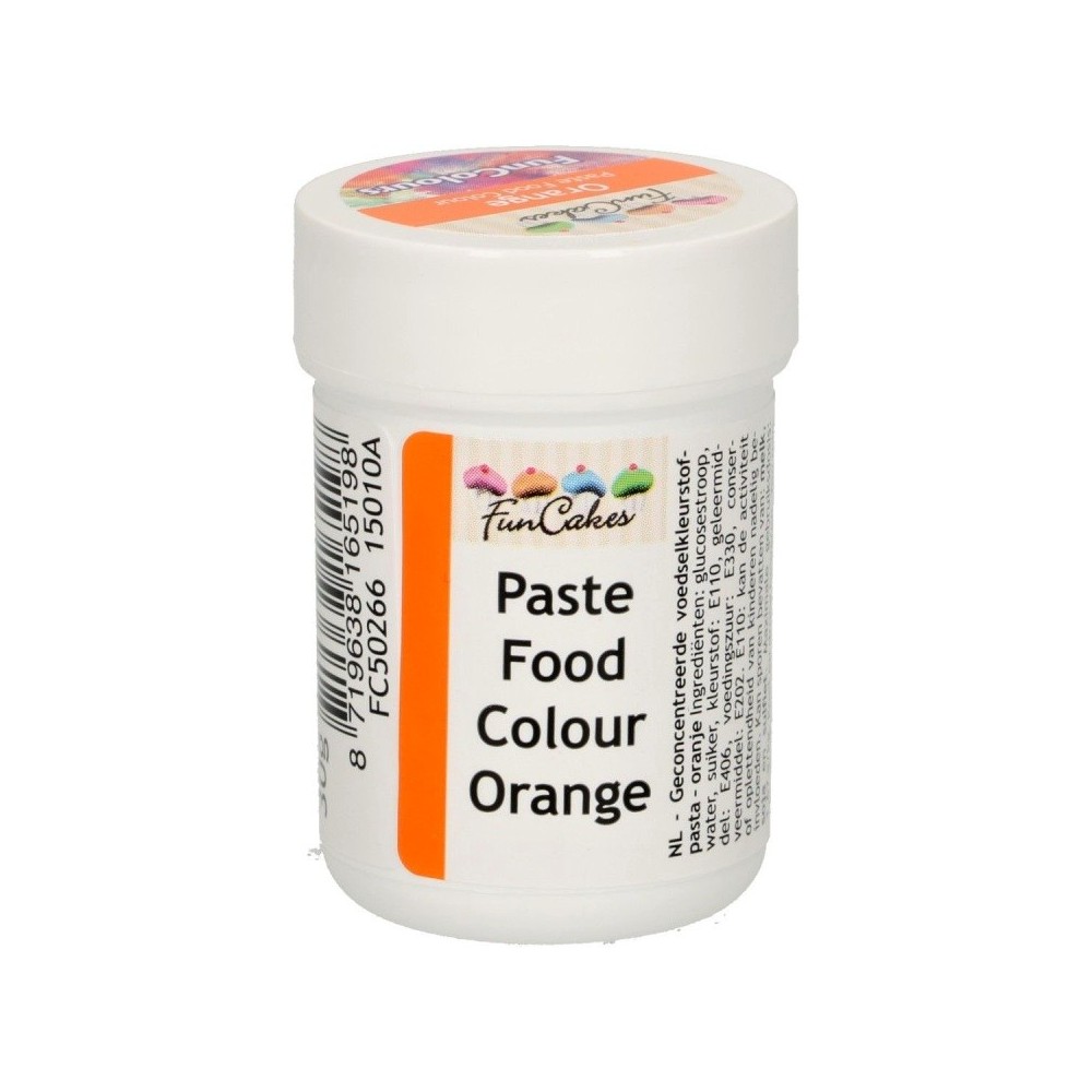 FunColours paste food colour - orange - cup 30g