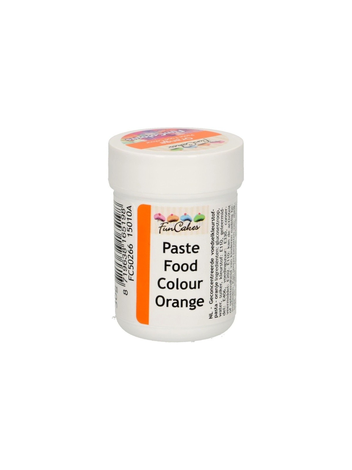 FunColours paste food colour - orange - cup 30g