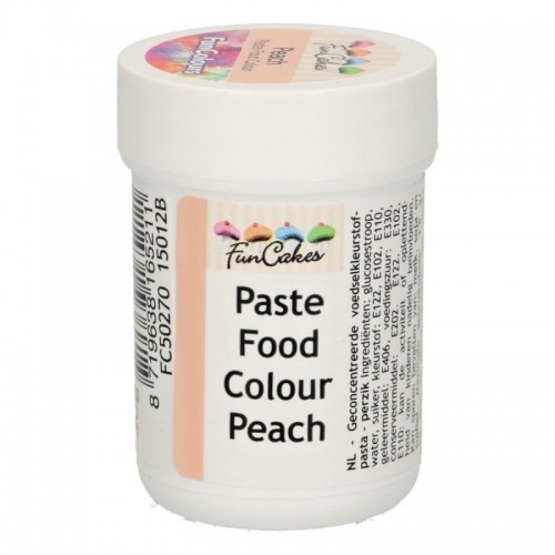 FunColours paste food colour -  peach  - cup 30g