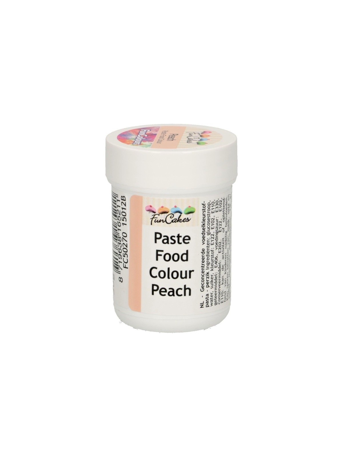 FunColours peach - gelová barva - broskvová - kalíšek -30g