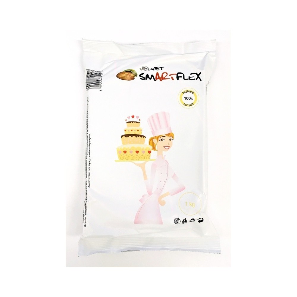 Smartflex Velvet Mandel 1kg - Ausrollfondant