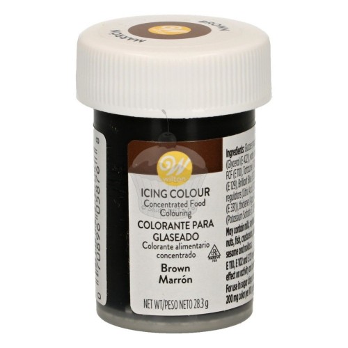 Wilton Gel Food Coloring Brown 28g - Brown