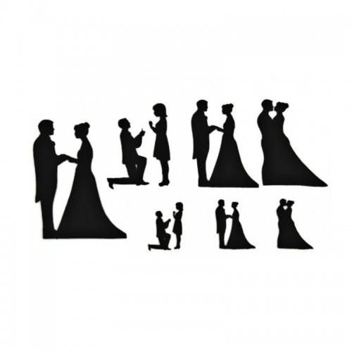 Cutters patchwork - wedding silhouettes 9pcs