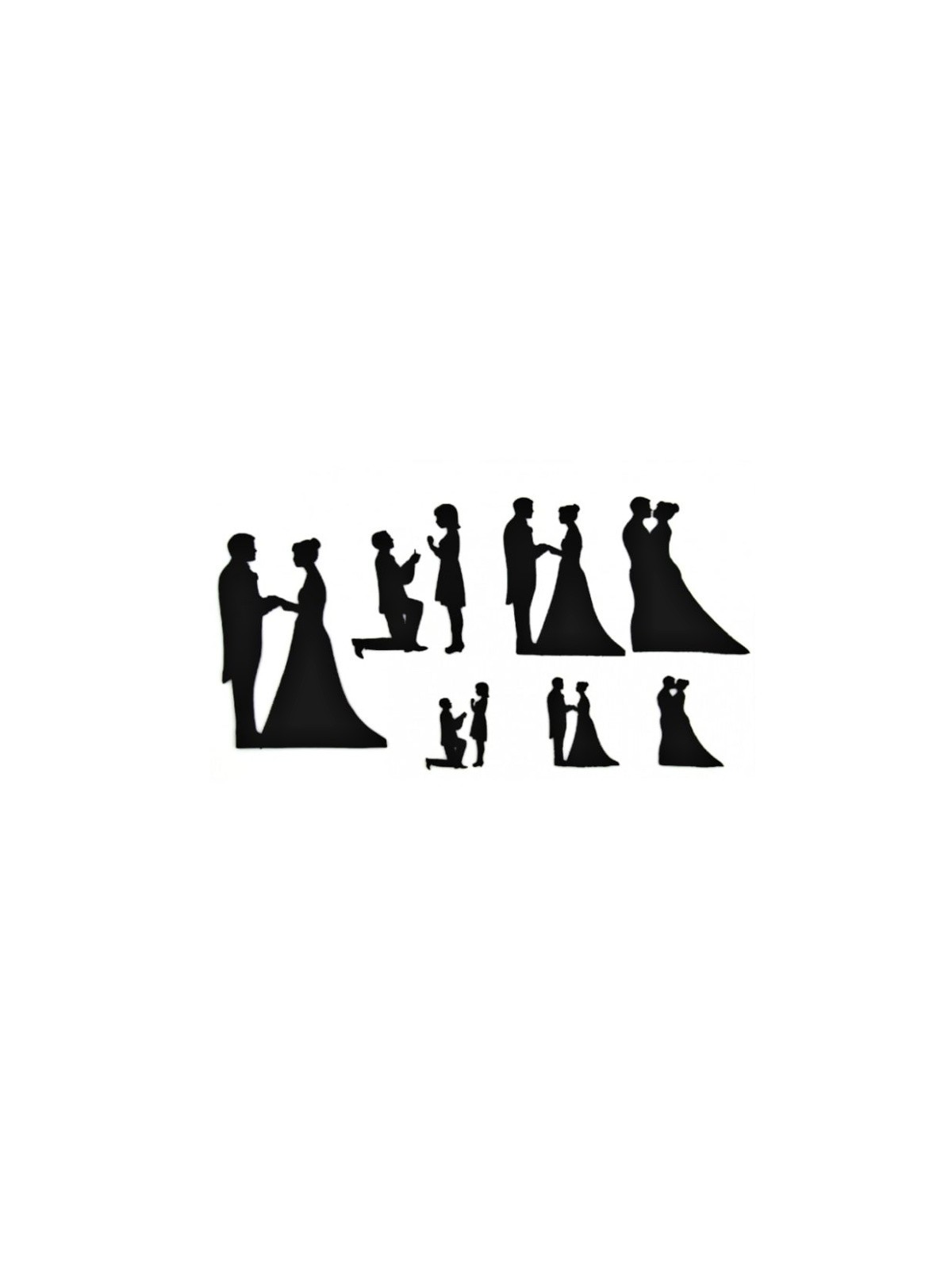 Cutters patchwork - wedding silhouettes 9pcs