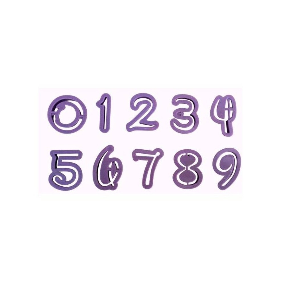 Cookie cutters numbers - Disney font 10 pieces