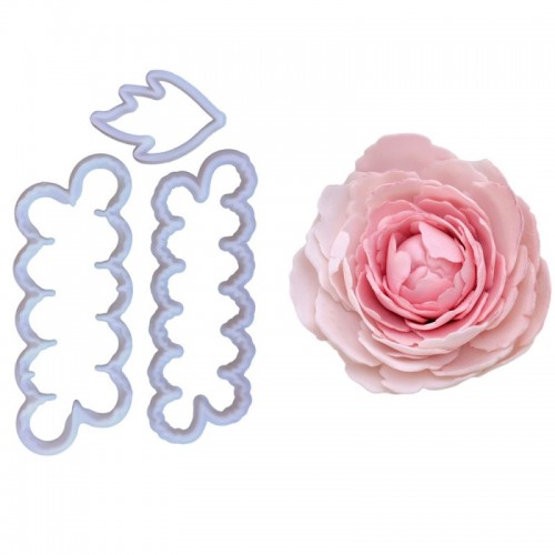 Peony Cookie Cutter - 3pcs