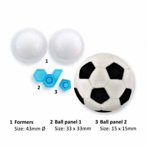 Shaper + Cookie Cutter - Football Ball 4pcs