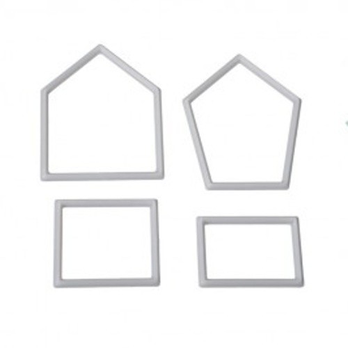 Set of cookie cutters - birdhouse 4 pcs