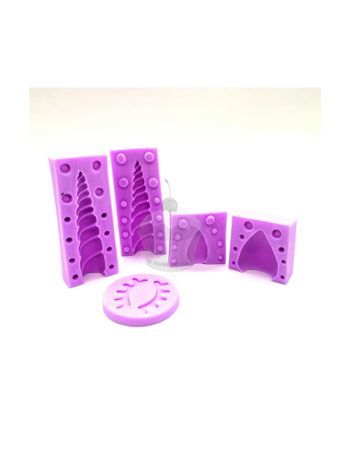 Silicone mold - unicorn - 5 pcs