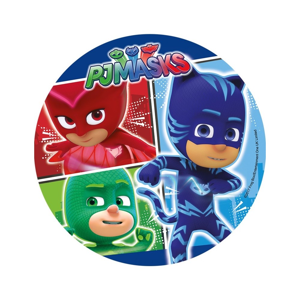 Edible paper round - PJ Masks - design 4.