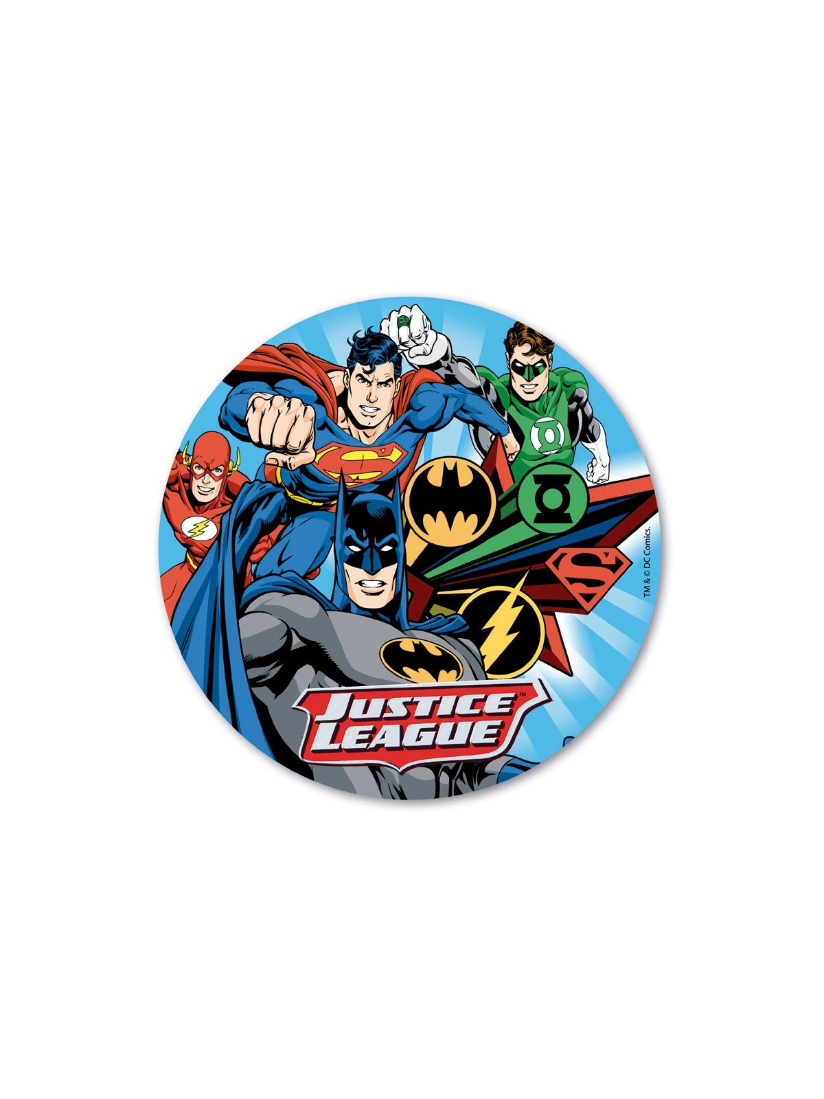 Dekora - Round Edible Paper - Justice League