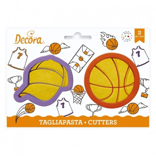 Decora set Ausstecher - Basketball 2St