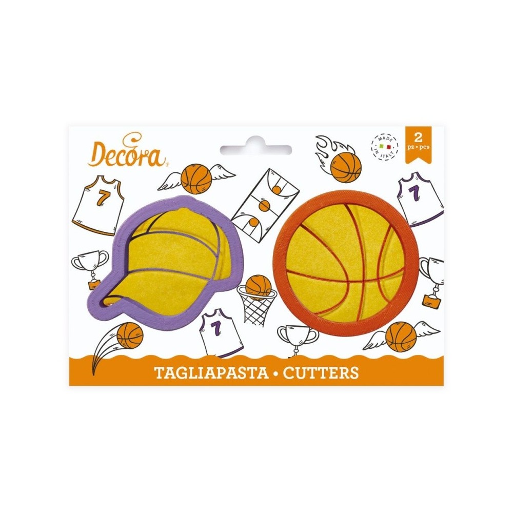 Decora set Ausstecher - Basketball 2St