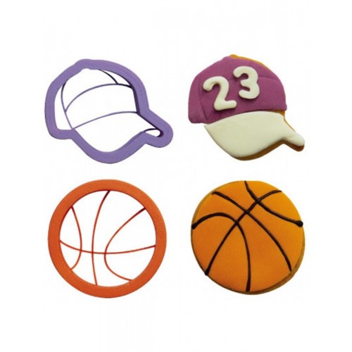 Decora set Ausstecher - Basketball 2St