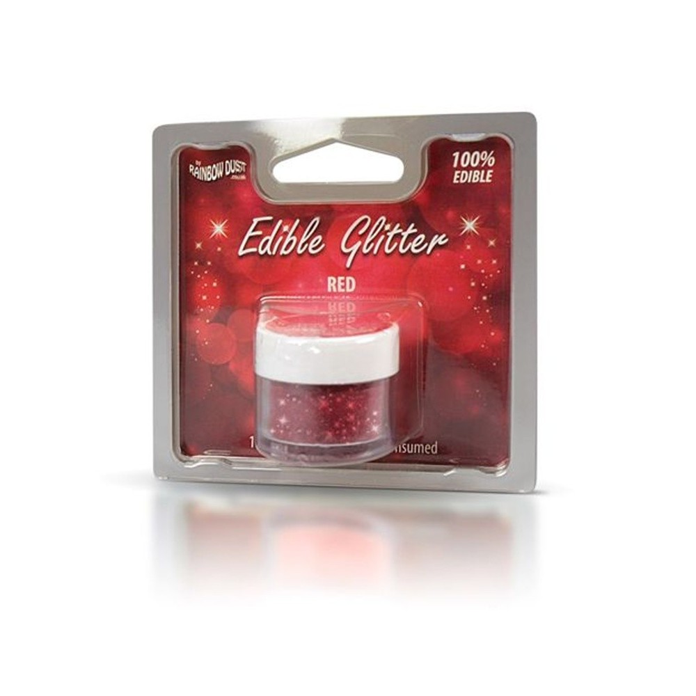 RD Edible Glitter - Red - červené 5g