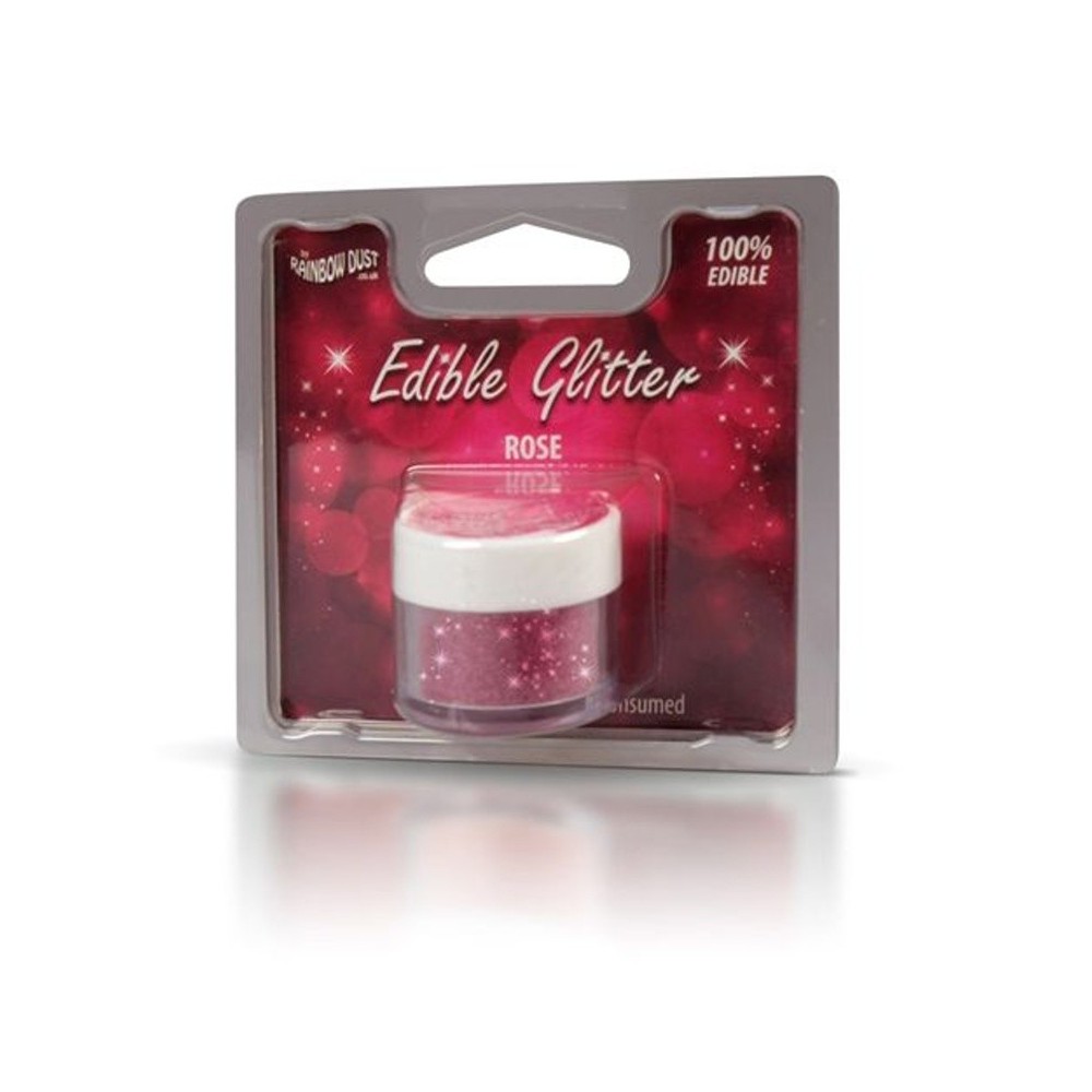 RD Edible Glitter - Rose - růžové 5g