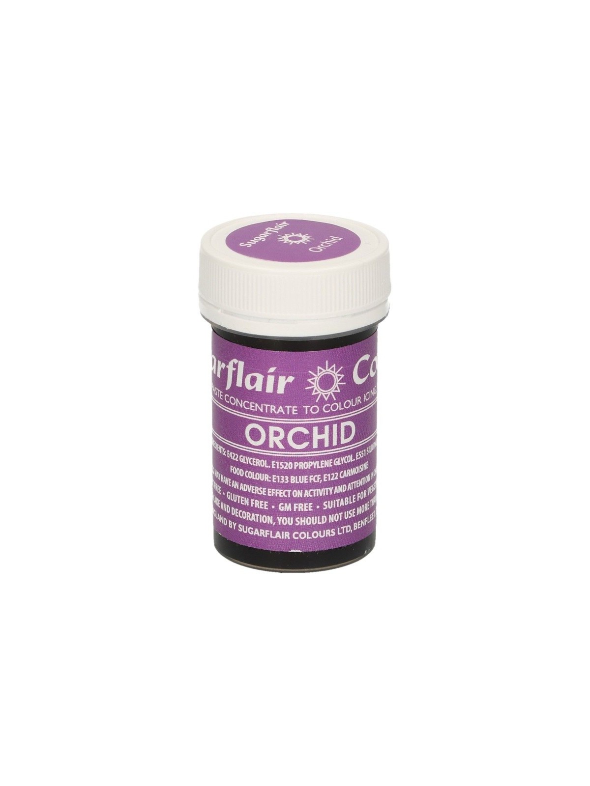 Sugarflair paste colour - gelová barva - Orchid   25g