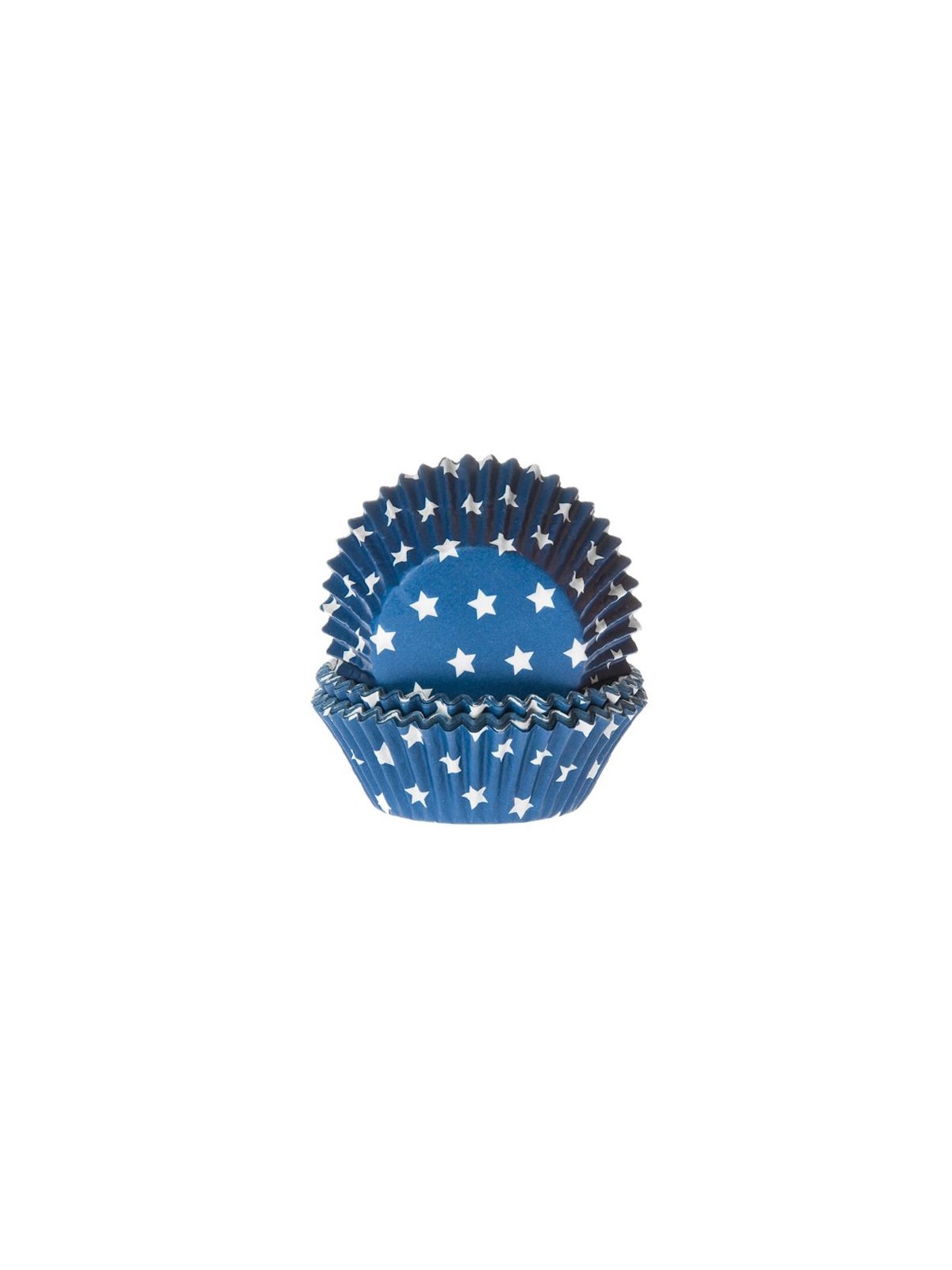 HoM baking cups star blue 50pk