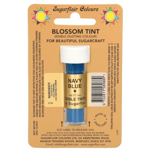 Sugarflair Blossom Tint Dusting Colours - Navy blue - 7ml