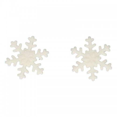FunCakes Cukrová dekorace - sněhové vločky bílé 6ks