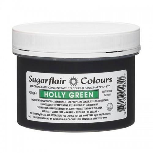 Sugarflair paste colour Holly green  XXL  - 400g