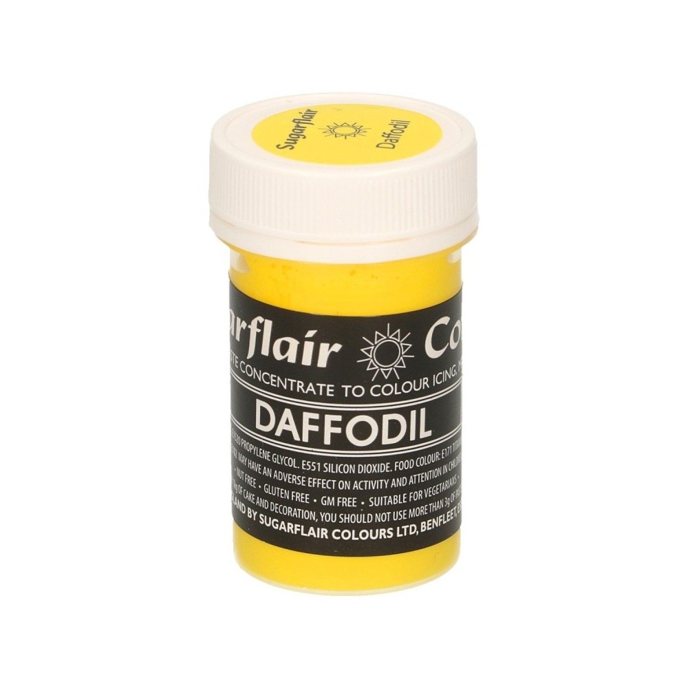 Sugarflair paste colour Pastel - gel colour - Daffodil 25g